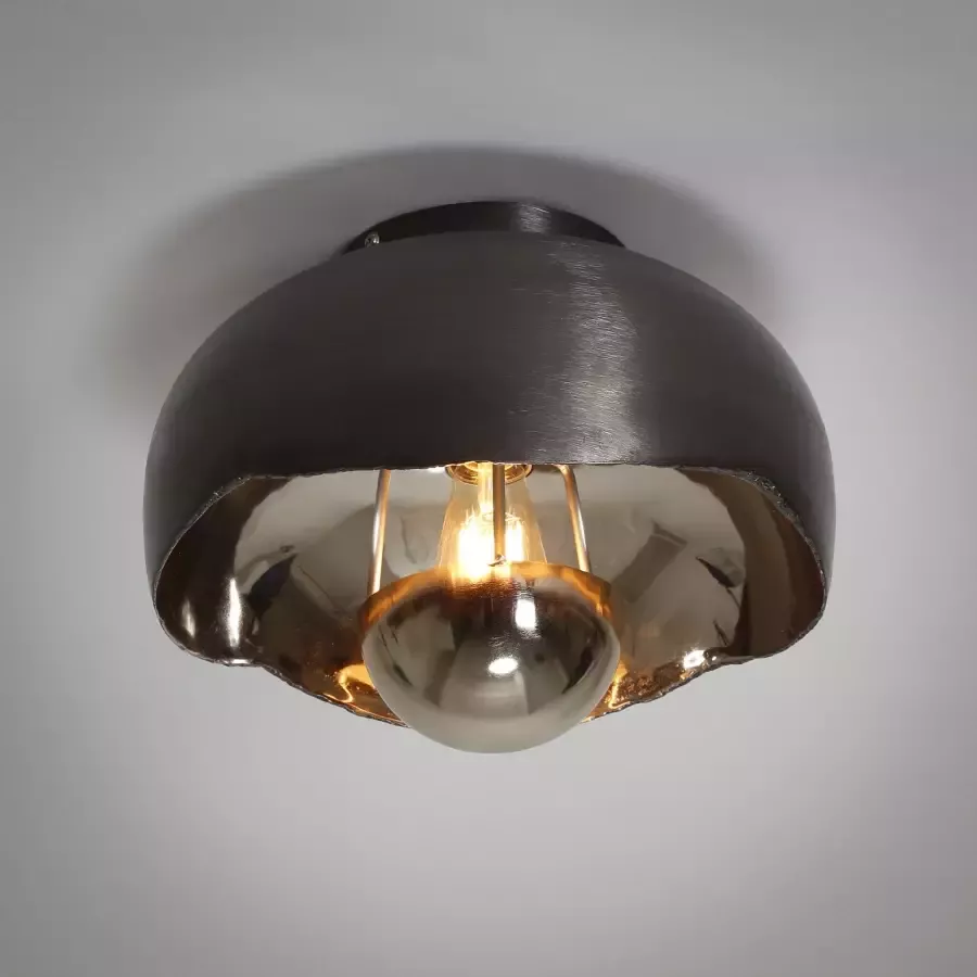 Max Wonen Plafondlamp Mirror Zwart nikkel Ø35 - Foto 1