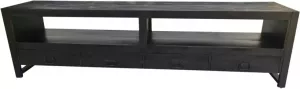 Starfurn Zwart tv meubel Britt Black met lades 220 cm