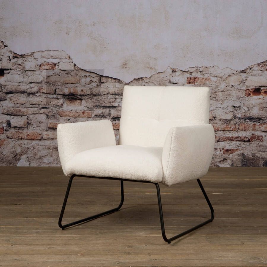 Tower Living Teddy fauteuil Dante Wit