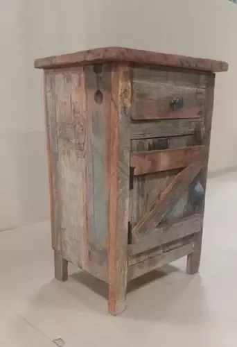 Benoa Abilane 1 Door 1 Drawer Wooden Bedside Cabinet 40 cm - Foto 3