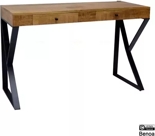 Benoa Bureau Abstract mangohout 120 cm Naturel - Foto 3