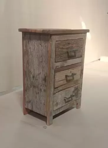 Benoa Atlanta 3 Drawer Wooden Cabinet 47 cm
