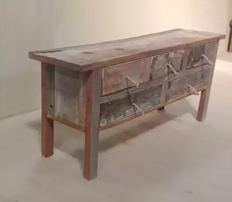 Benoa Albia 5 Drawer Wooden Sideboard 122 cm - Foto 3