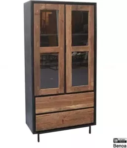 Benoa Anayah Glass Door Cabinet 90