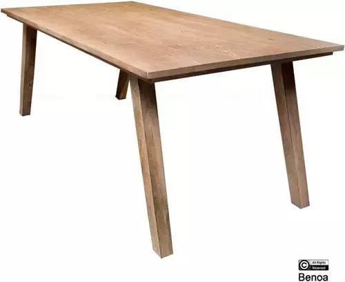 Benoa Eettafel Bibi rechthoekig mangohout 160 cm lichtbruin - Foto 2