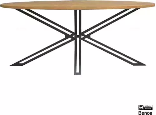 Benoa Eettafel Jayden ovaal mangohout 180x90 cm - Foto 2