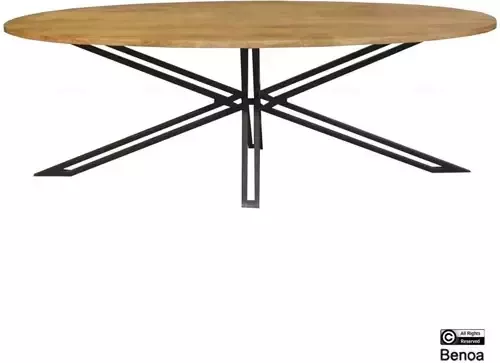 Benoa Eettafel Jayden ovaal mangohout 220x90 cm - Foto 2