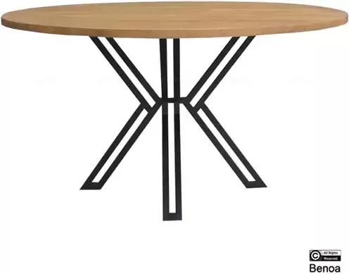 Benoa Eettafel Jayden rond mangohout 140 cm Naturel - Foto 2