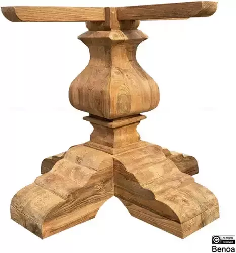 Benoa Sukesville Teak Castle Leg Bekkers For Round Table 80 cm - Foto 2