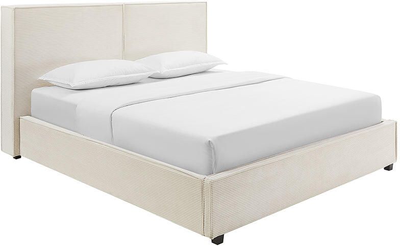 Invicta Interior Bed ROCCO 180x200cm beige met lattenbodem en opbergruimte 45921