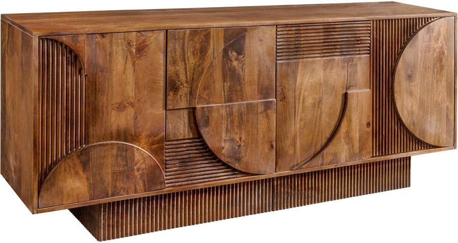 Invicta Interior Dressoir ART DECO 170 cm 3D mangohout bruin 46802