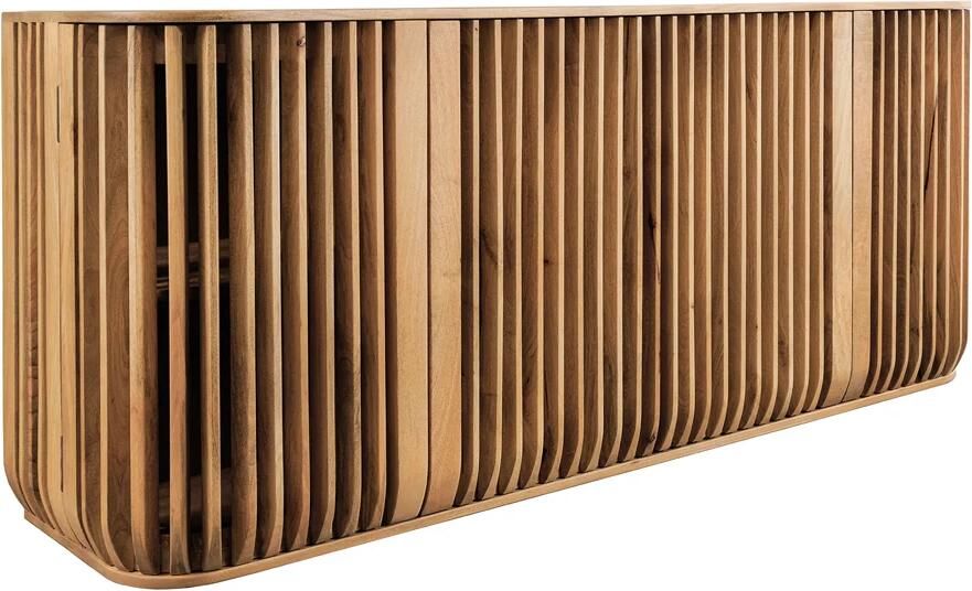 Invicta Interior Dressoir SCULPTURA 170cm open latten front afgeronde hoeken mangohout naturel 49268