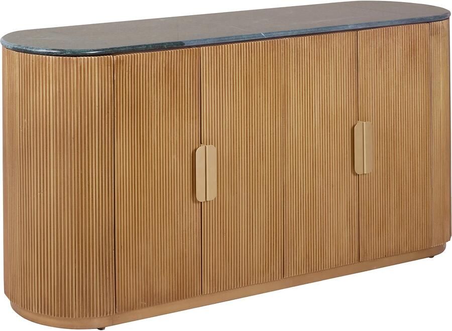 Invicta Interior Dressoir VENEZIANO 170cm mangohout met marmeren blad groen bruin 49009
