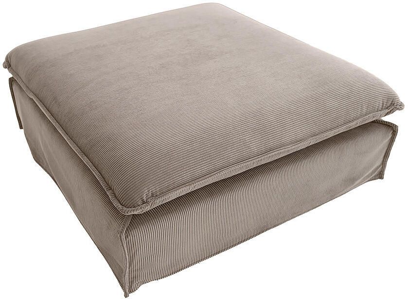 Invicta Interior Kruk HEAVEN 100 cm afneembare hoes snoer grijsbeige 46111