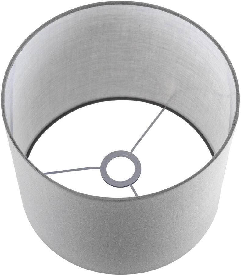 Invicta Interior Design tafellamp ROOTS 60cm drijfhout linnen kap grijs handgemaakt 39727