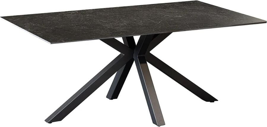 Invicta Interior Salontafel GALAXIE 100cm met sterrenstelsel frame keramiek grijs 46903