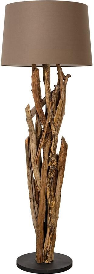Invicta Interior Staande lamp WILD NATURE 150 cm teakhout zonder lampenkap 42004-1