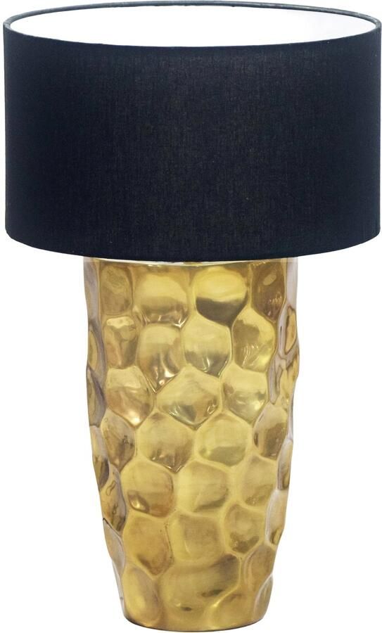 Invicta Interior Tafellamp AURELIA 55 cm met hamerslageffect goudkleurig 46659