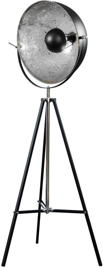 Invicta Interior Vloerlamp BIG STUDIO 170cm zwart zilver bladlook industrieel design 36562 - Foto 2