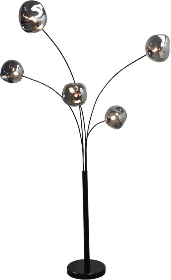 Invicta Interior Vloerlamp LIQUID DIAMOND rookkleur 200 cm 48502