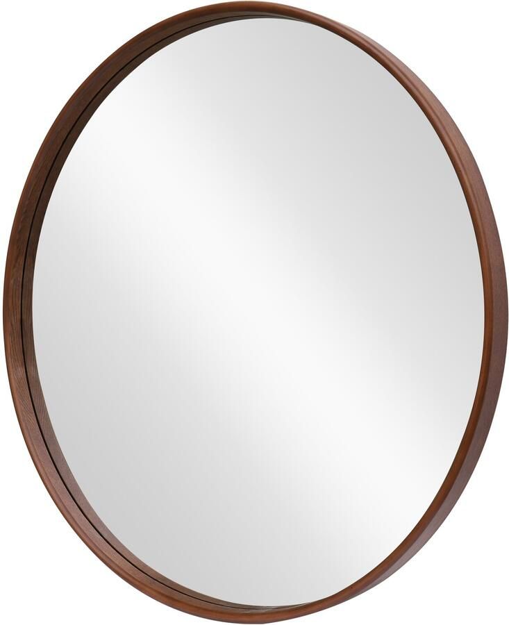 Invicta Interior Wandspiegel PORTRET 70 cm rond met walnoothouten fineer 48250