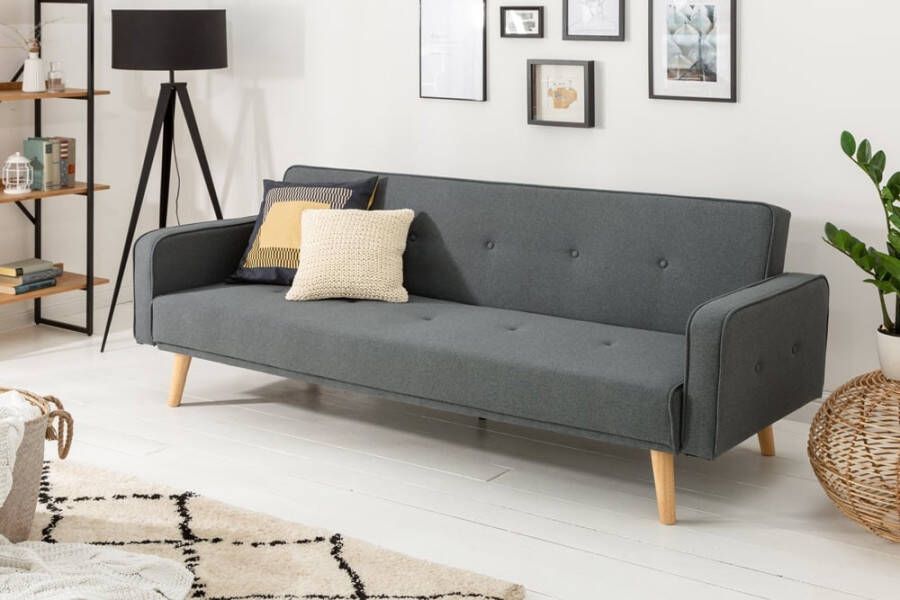 Invicta Interior Slaapbank Scandinavia 210cm antraciet 39248