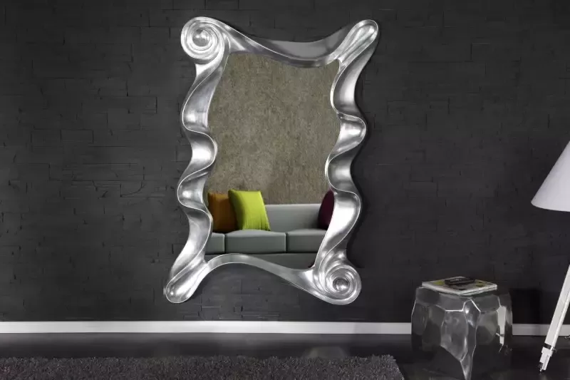 Invicta Interior Extravagante wandspiegel ALICE 160x106cm zilver variabel op te hangen 20342 - Foto 2