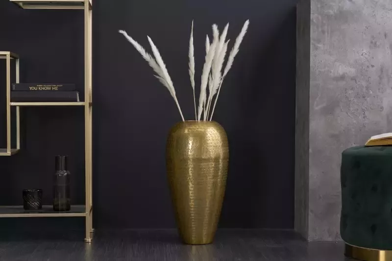 Invicta Interior Elegante vaas ORIENTAL 50cm goud im Wild Hammerschlag Design 41551 - Foto 2