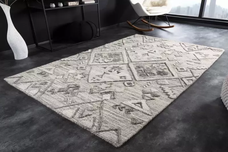 Invicta Interior Vloerkleed Azteka Grijs 230cm 41457