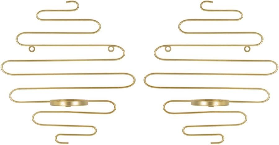 Mauro Ferretti ALID WAND KANDELAAR SET 2 STUKS CM 33X10X34