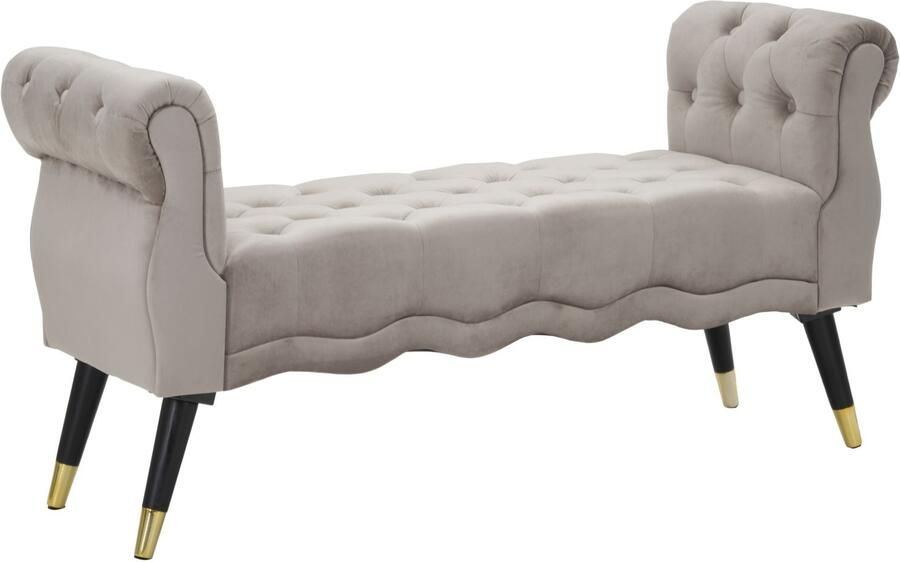 Mauro Ferretti BANKJE PARIJS GRIGIA GOUD CM 120X40X60