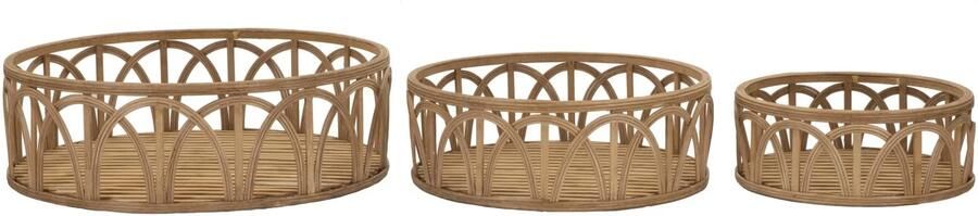 Mauro Ferretti DIENBLAD FUJI SET 3 STUKS CM Ø 50X16-40X14-30X12