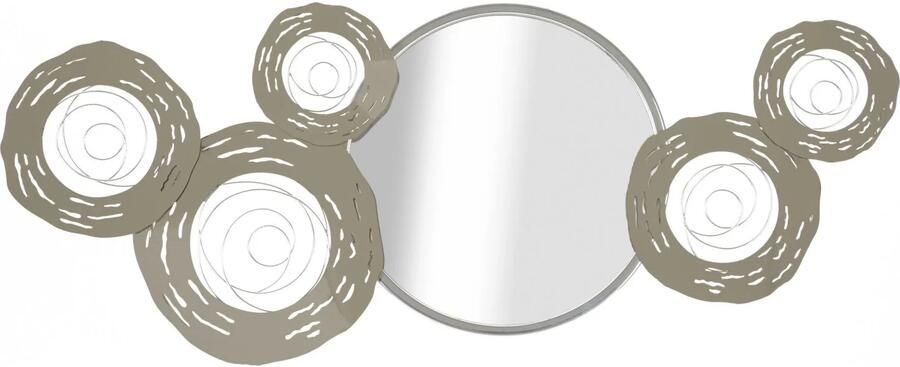 Mauro Ferretti MUUR IJZEREN PANEEL HOP MET SPIEGEL CM 106X3 8X48