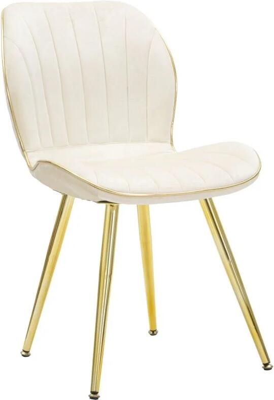 Mauro Ferretti PARIS STOEL SPACE CRÈME GOUD SET 2 PZ CM 46X58X77