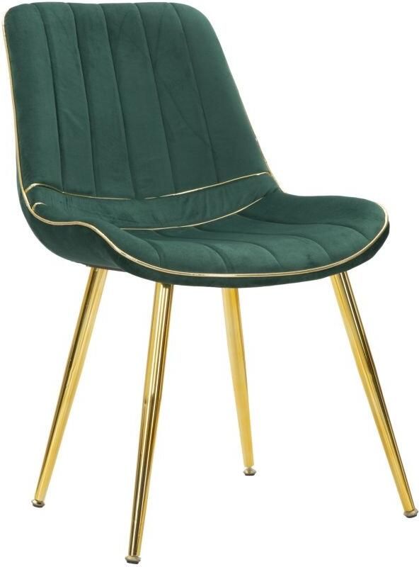 Mauro Ferretti STOEL PARIS VERDE GOLD SET 2 STUKS CM 51X59X79