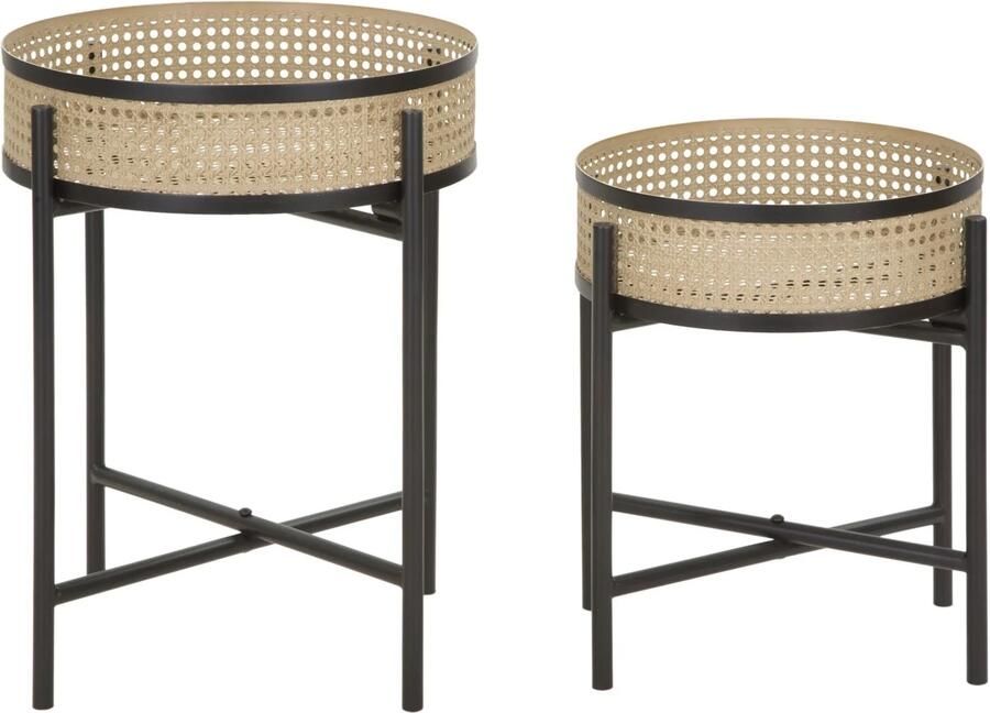 Mauro Ferretti TAFEL FUJI SET 2 STUKS CM Ø 40X50-35X40