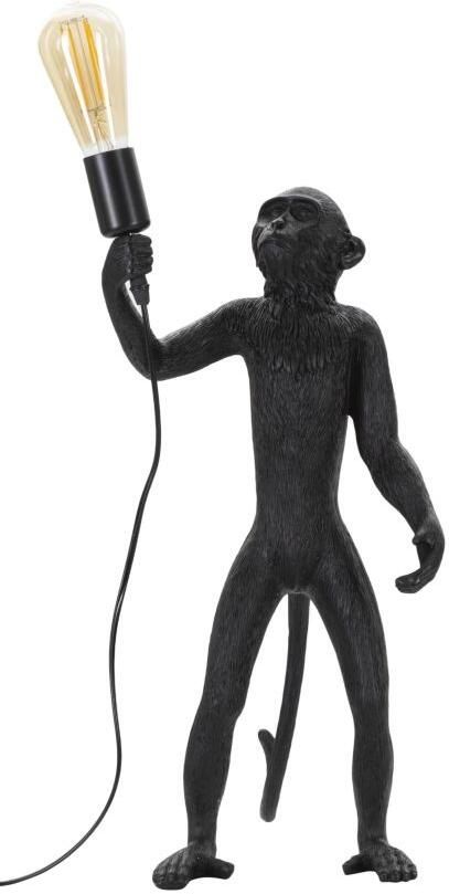 Mauro Ferretti TAFELLAMP AAP ZWART CM Ø 26X34X55