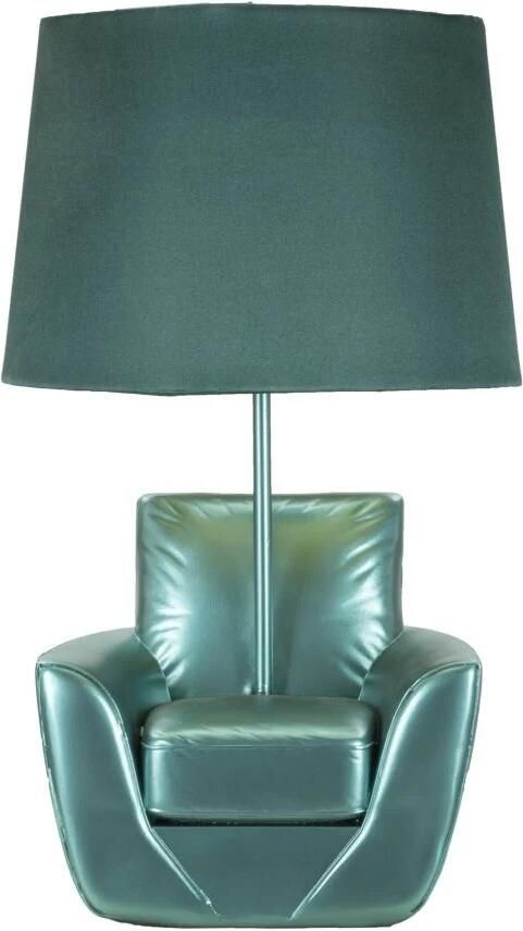 Mauro Ferretti TAFELLAMP MIDDEN EEUW TURQUOISE CM Ø 26X43