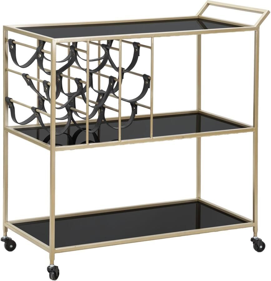 Mauro Ferretti TROLLEY ZWART TOUW CM 79X39 5X82