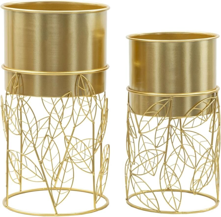 Mauro Ferretti VAASHOUDER LIVI SET 2 STUKS CM Ø 23X43-20X36