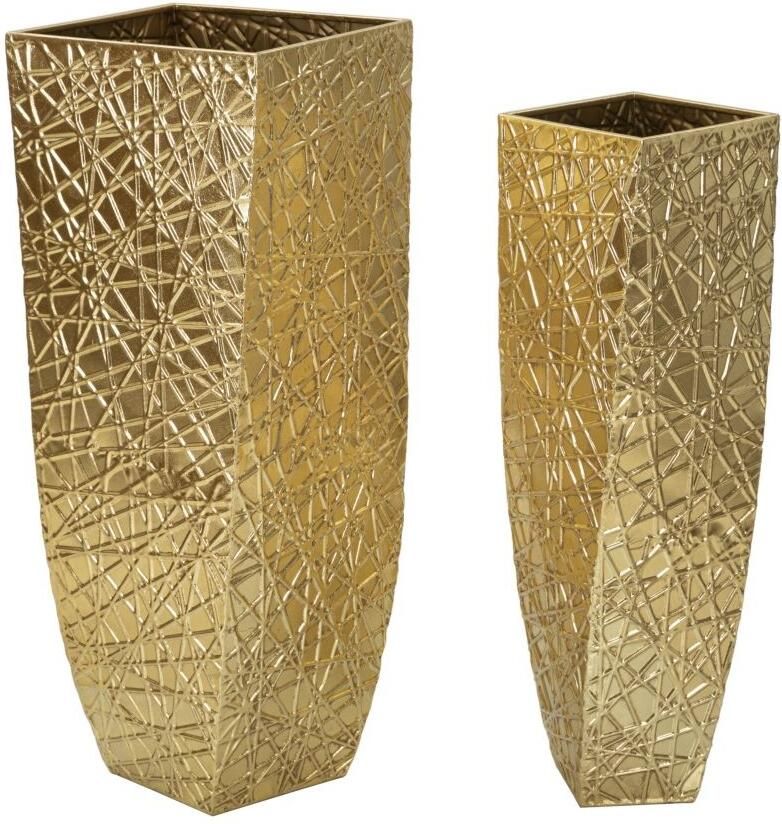 Mauro Ferretti VAASHOUDER SQUER SET 2 STUKS CM 34X34X90-25X25X78