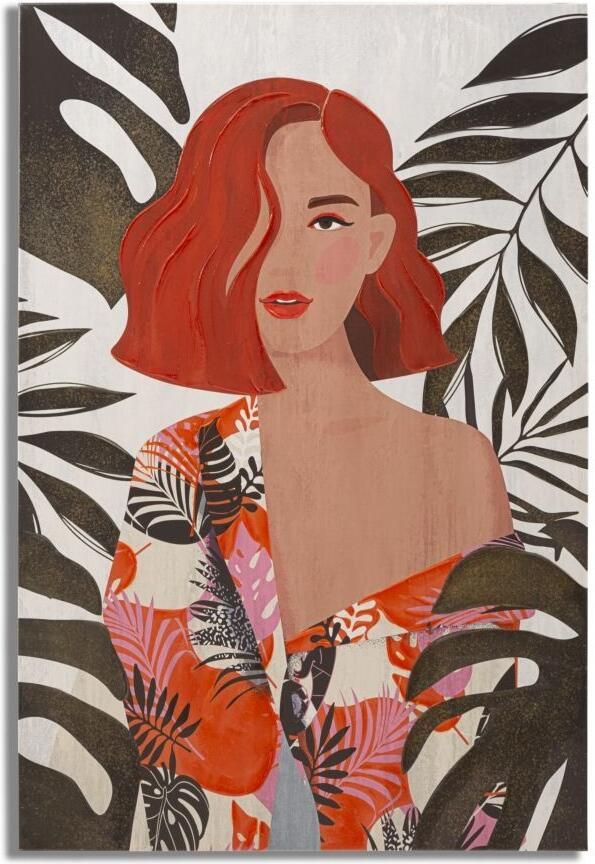 Mauro Ferretti WANDBEDRUKKING SCHILDERIJ LADY JUNGLE -A- CM 80X2 8X120