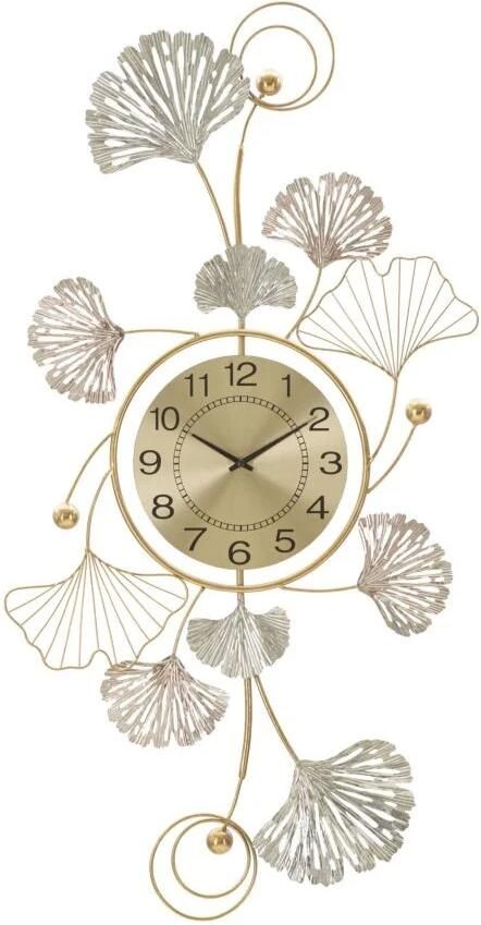 Mauro Ferretti WANDDECORATIE LEAVY MET KLOK CM 52 5X3 5X102