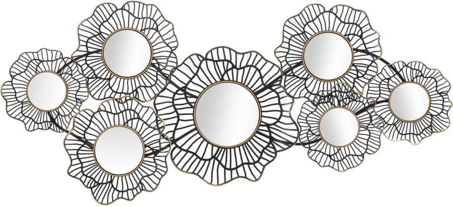 Mauro Ferretti WANDDECORATIE OSAKA MET MIRROS CM 121x5x56