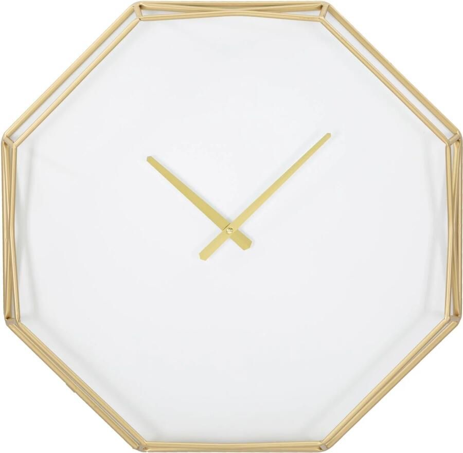 Mauro Ferretti WANDKLOK GOUDKLEURIG ACHTHOEKIG CM 56X6 5X56