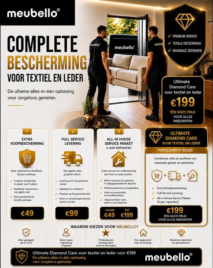 Meubello Services Ultimate Diamond Care voor textiel en leder