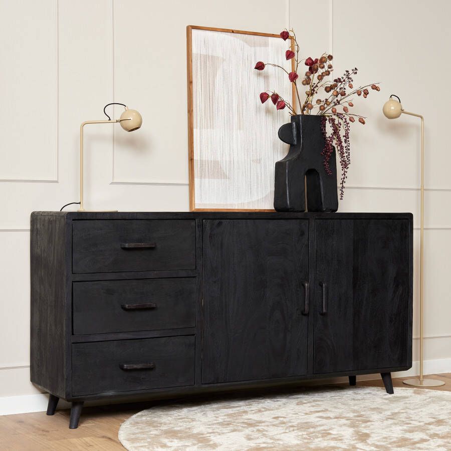 Starfurn Dressoir Omaha Black | 180 cm|STF-12555