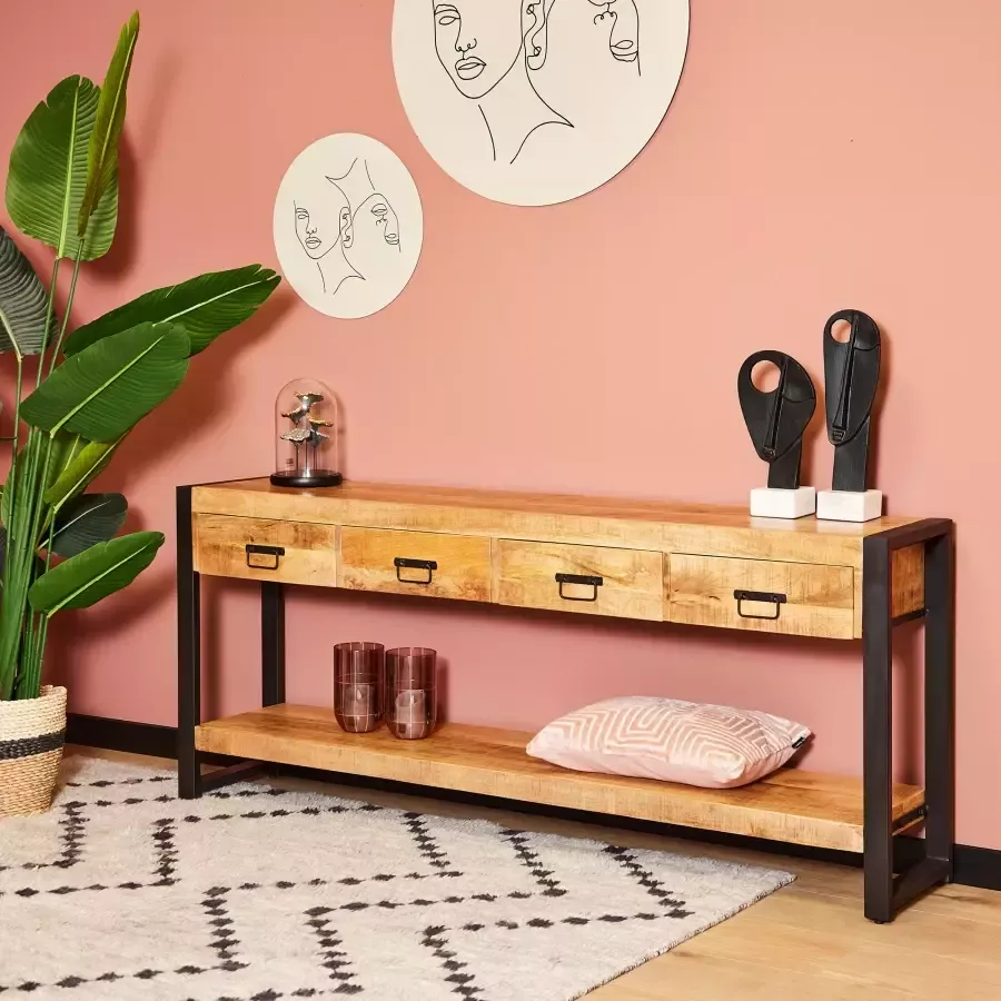 Max Wonen Sidetable Britt 180 cm Met 4 lades