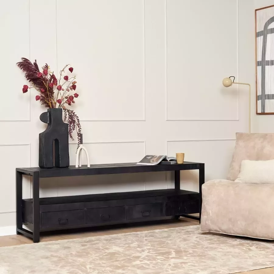 Starfurn Tv meubel Boaz Black | 180 cm STF-811