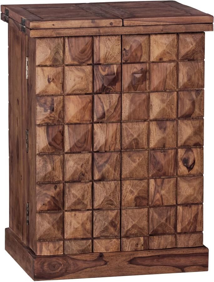 Wohnling Barkast sheeshamhout opvouwbaar 50x91x64 cm - Foto 2